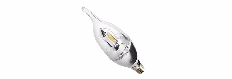 ampoule LED E14 en forme de flamme